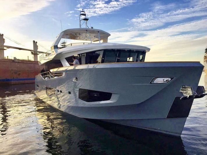 a boat in the water aboard GIOIA Yacht for Sale