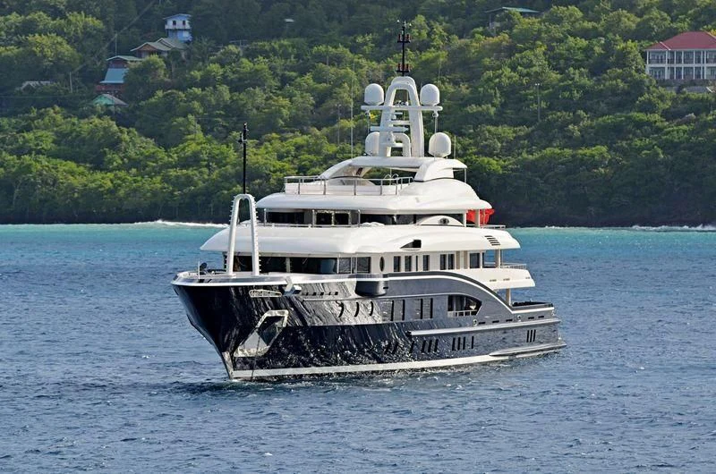 a boat on the water aboard HIGH POWER III Yacht for Sale