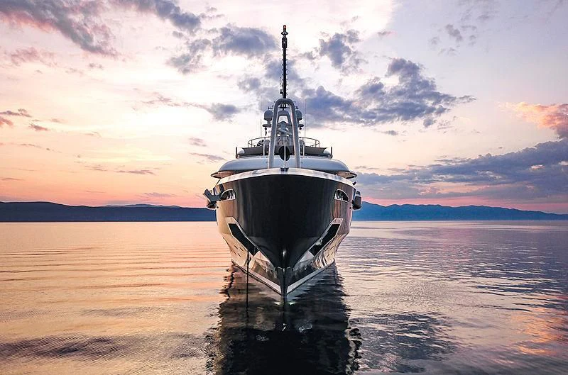 a boat in the water aboard HIGH POWER III Yacht for Sale