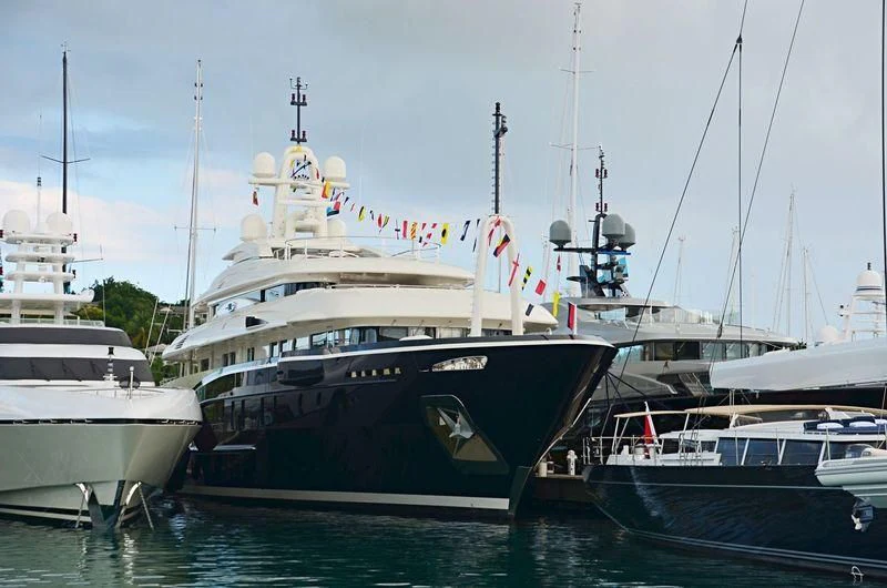 a boat in the water aboard HIGH POWER III Yacht for Sale
