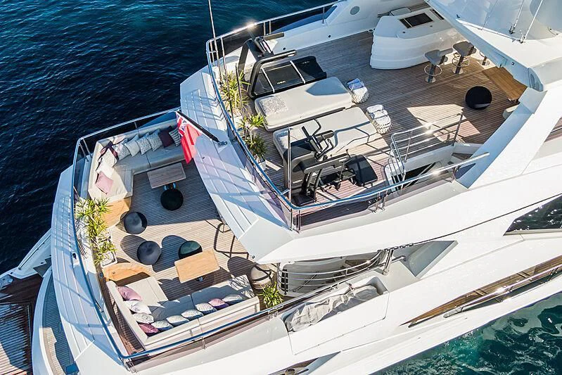 a high angle view of a boat aboard THE BOAT OF FATE 2 Yacht for Sale