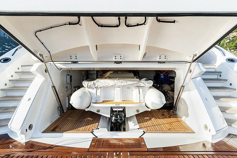 a white machine with a white cover aboard THE BOAT OF FATE 2 Yacht for Sale