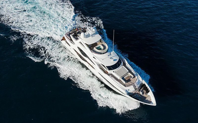 a high angle view of a ship aboard THE BOAT OF FATE 2 Yacht for Sale