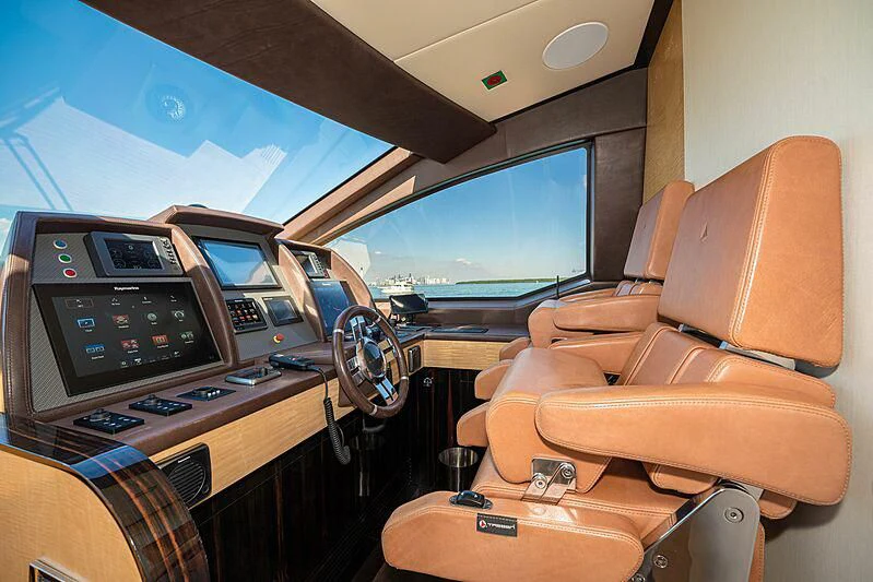 inside of a plane aboard PHOENIX Yacht for Sale