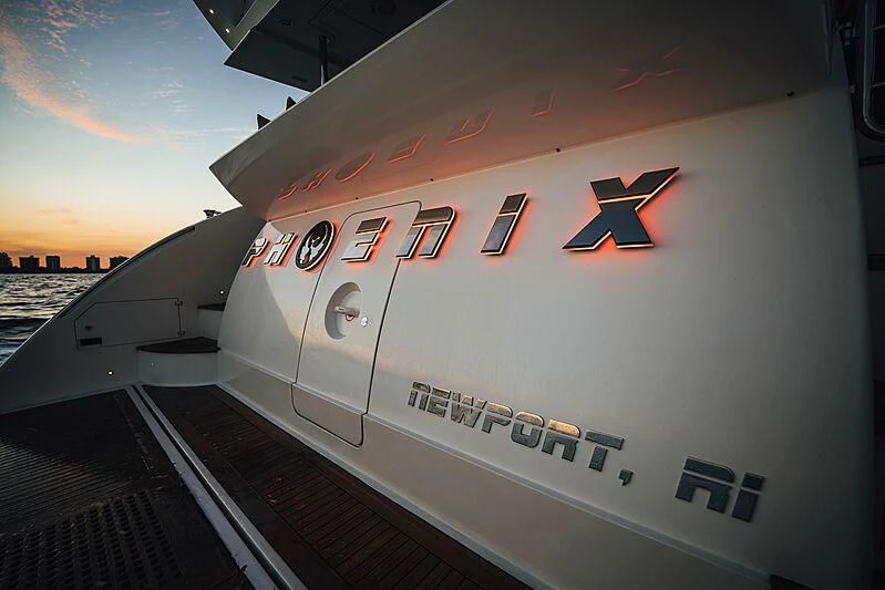 the front of an airplane aboard PHOENIX Yacht for Sale