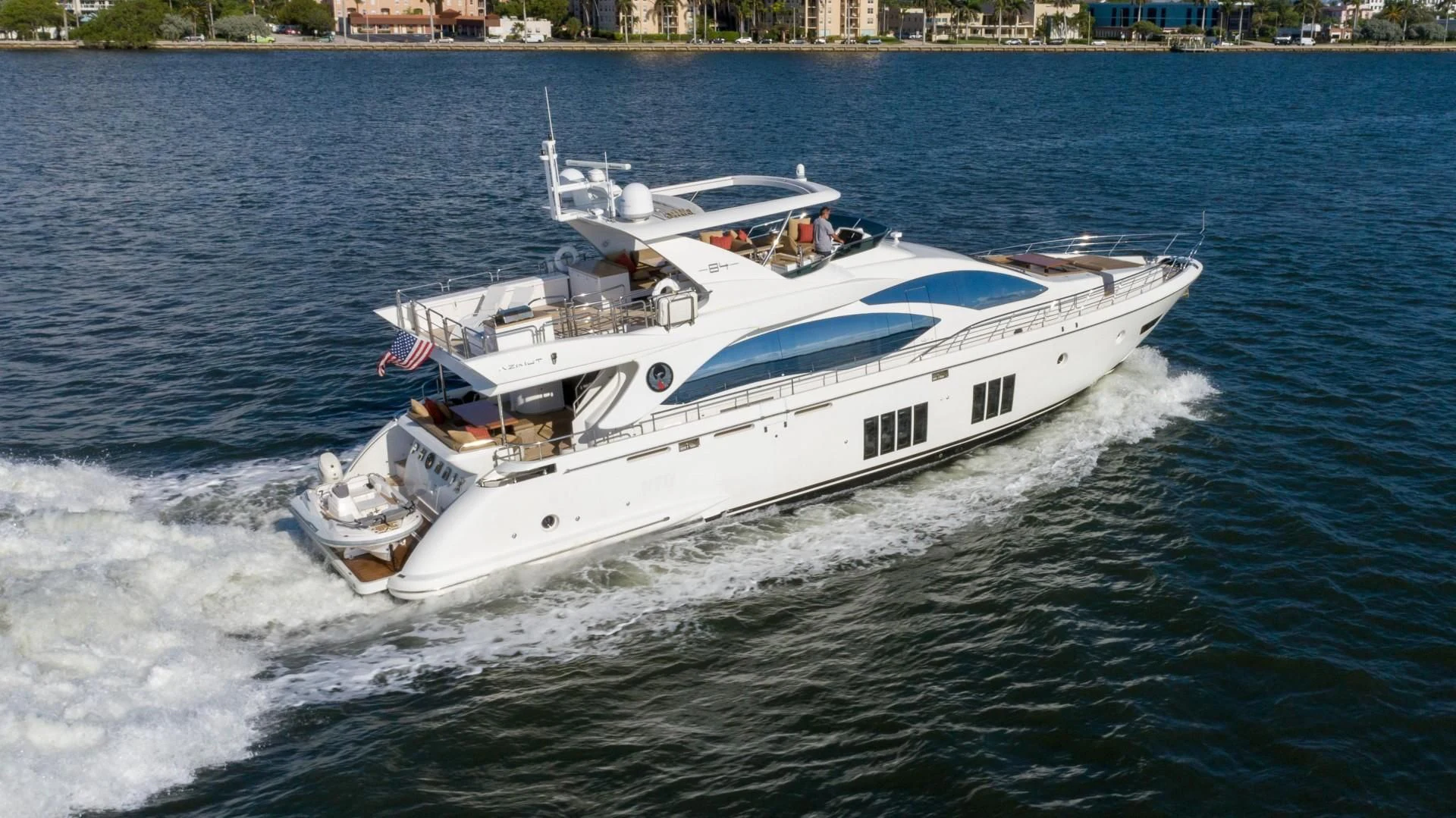 a boat on the water aboard PHOENIX Yacht for Sale
