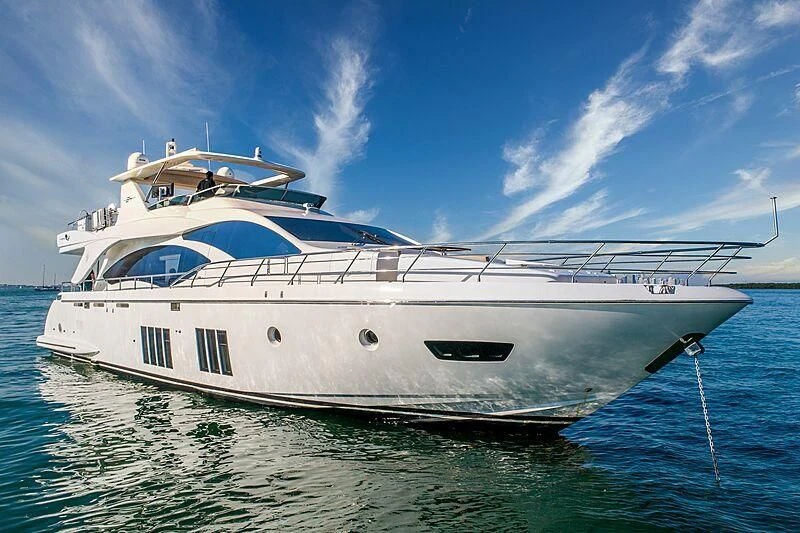 a large white yacht aboard PHOENIX Yacht for Sale