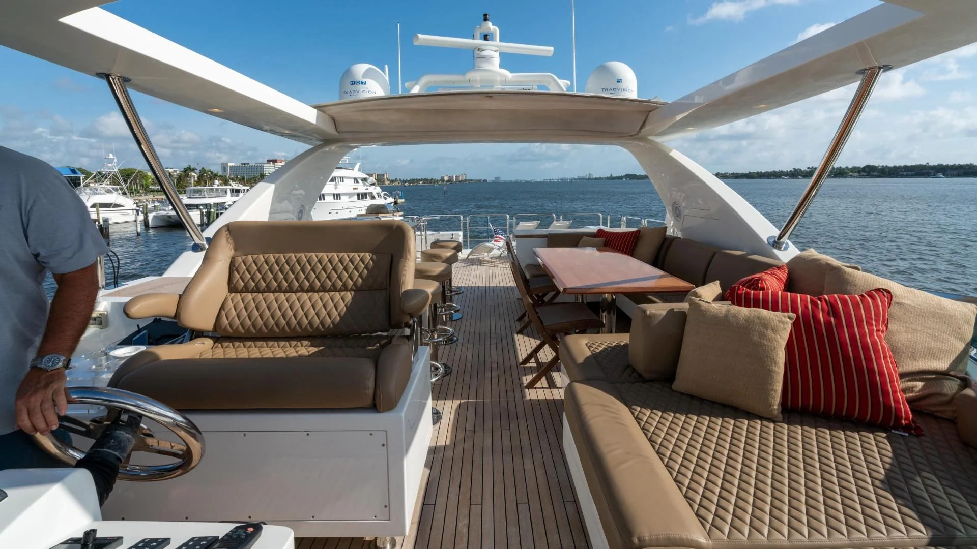 a boat on the water aboard PHOENIX Yacht for Sale