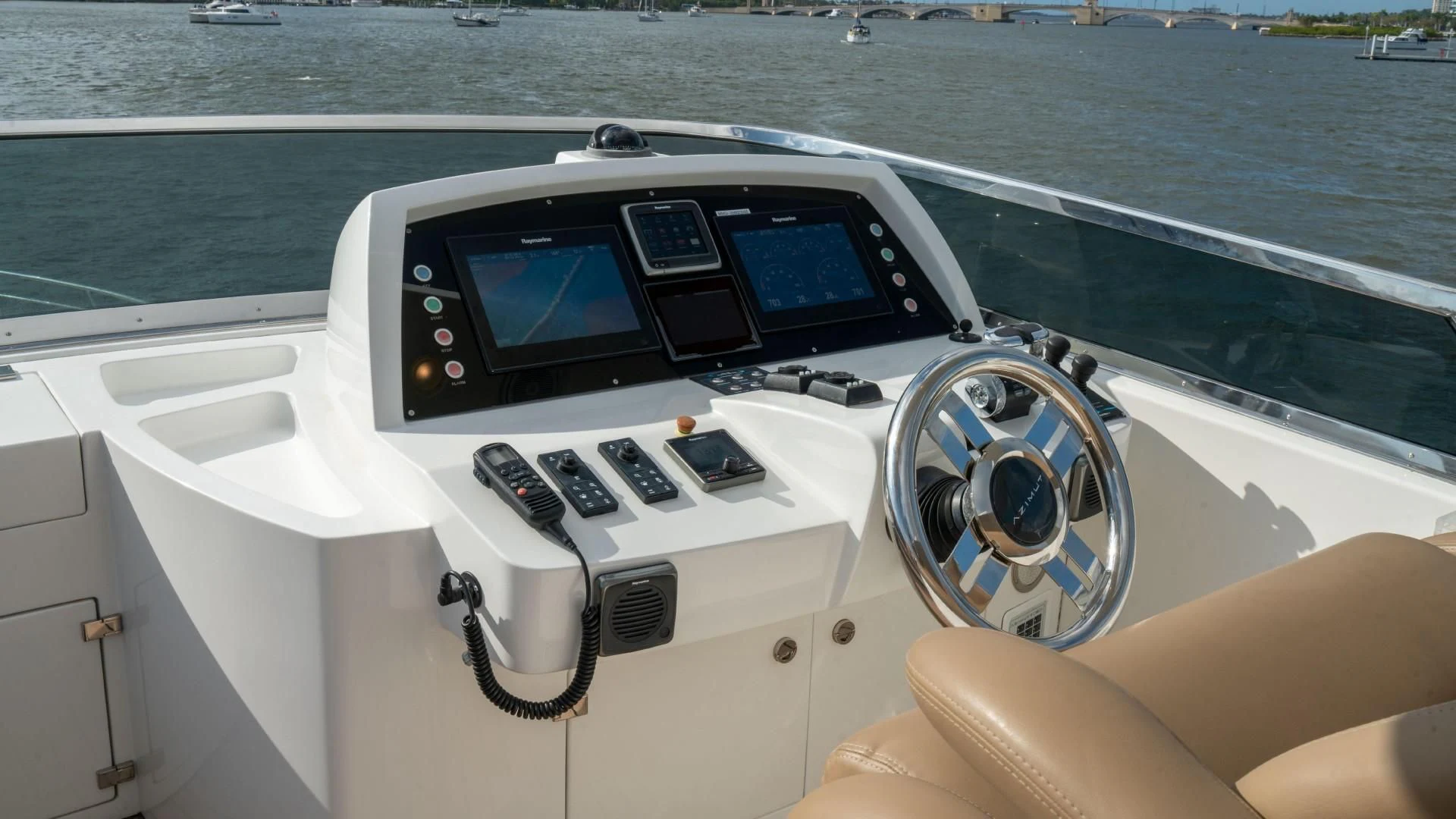 the interior of a boat aboard PHOENIX Yacht for Sale