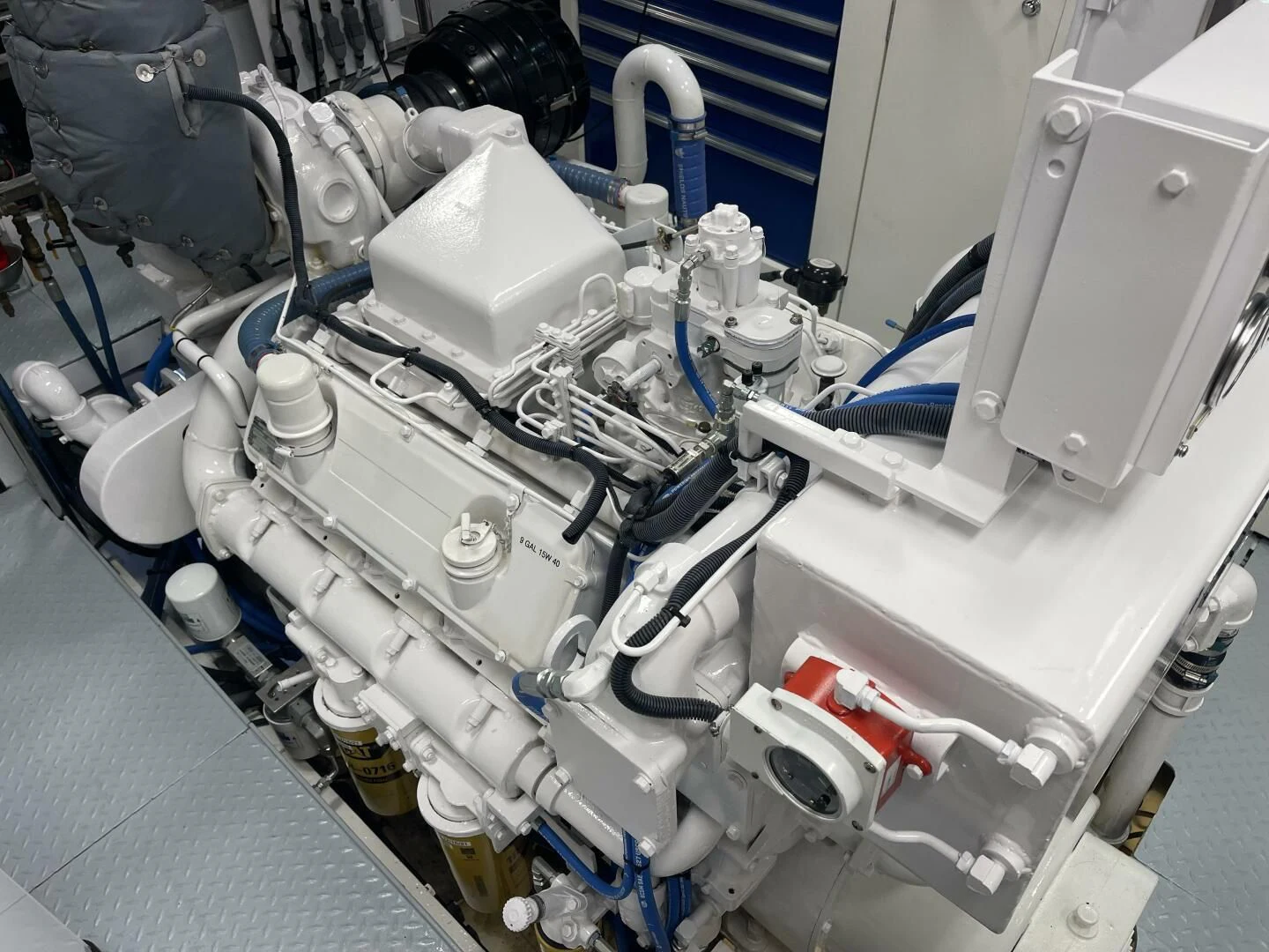 a close-up of a machine aboard SEA LION Yacht for Sale