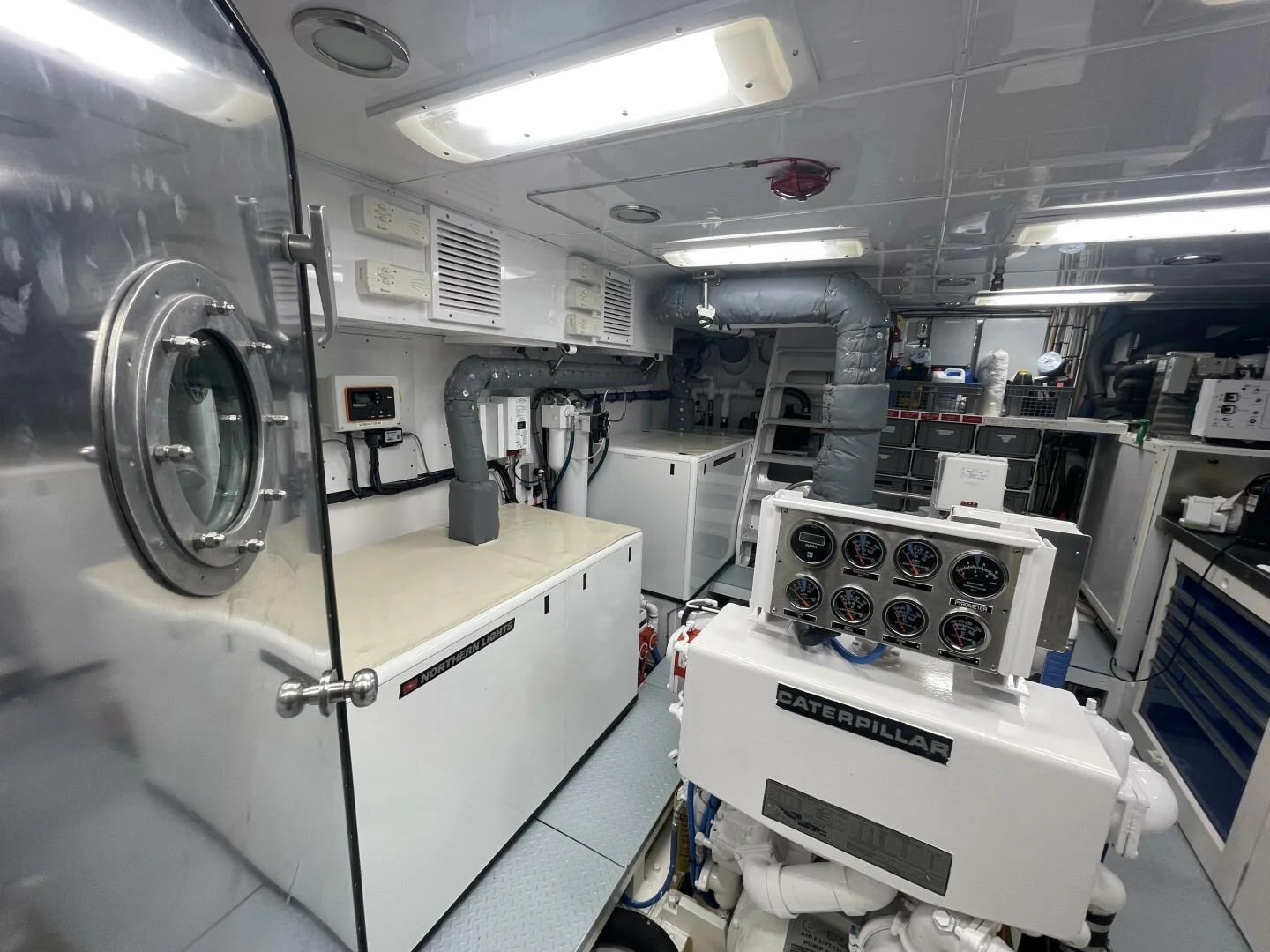a machine in a room aboard SEA LION Yacht for Sale