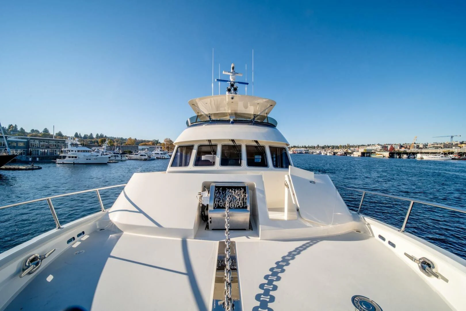 a boat on the water aboard SEA LION Yacht for Sale