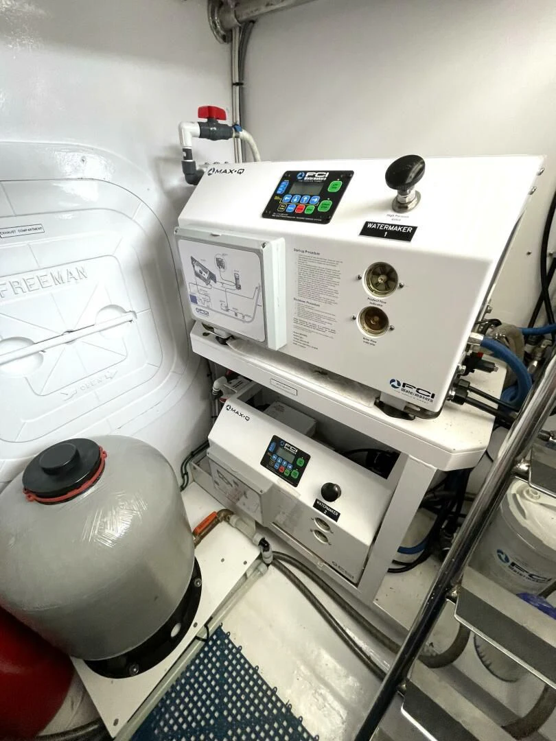 a machine with buttons and a dial aboard SEA LION Yacht for Sale