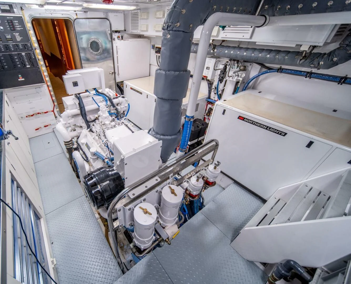 a room with machinery aboard SEA LION Yacht for Sale