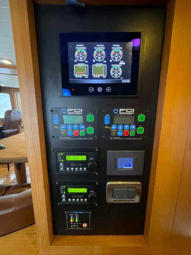 a machine on the counter aboard SEA LION Yacht for Sale