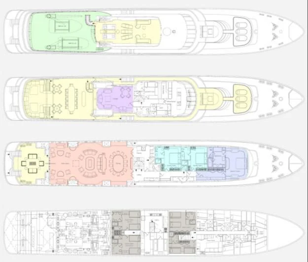 diagram aboard SUITE Yacht for Sale