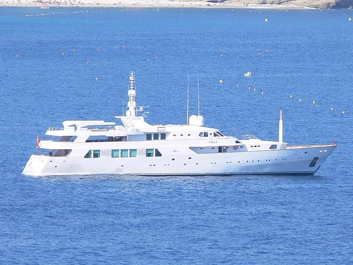 a white boat in the water aboard SUITE Yacht for Sale