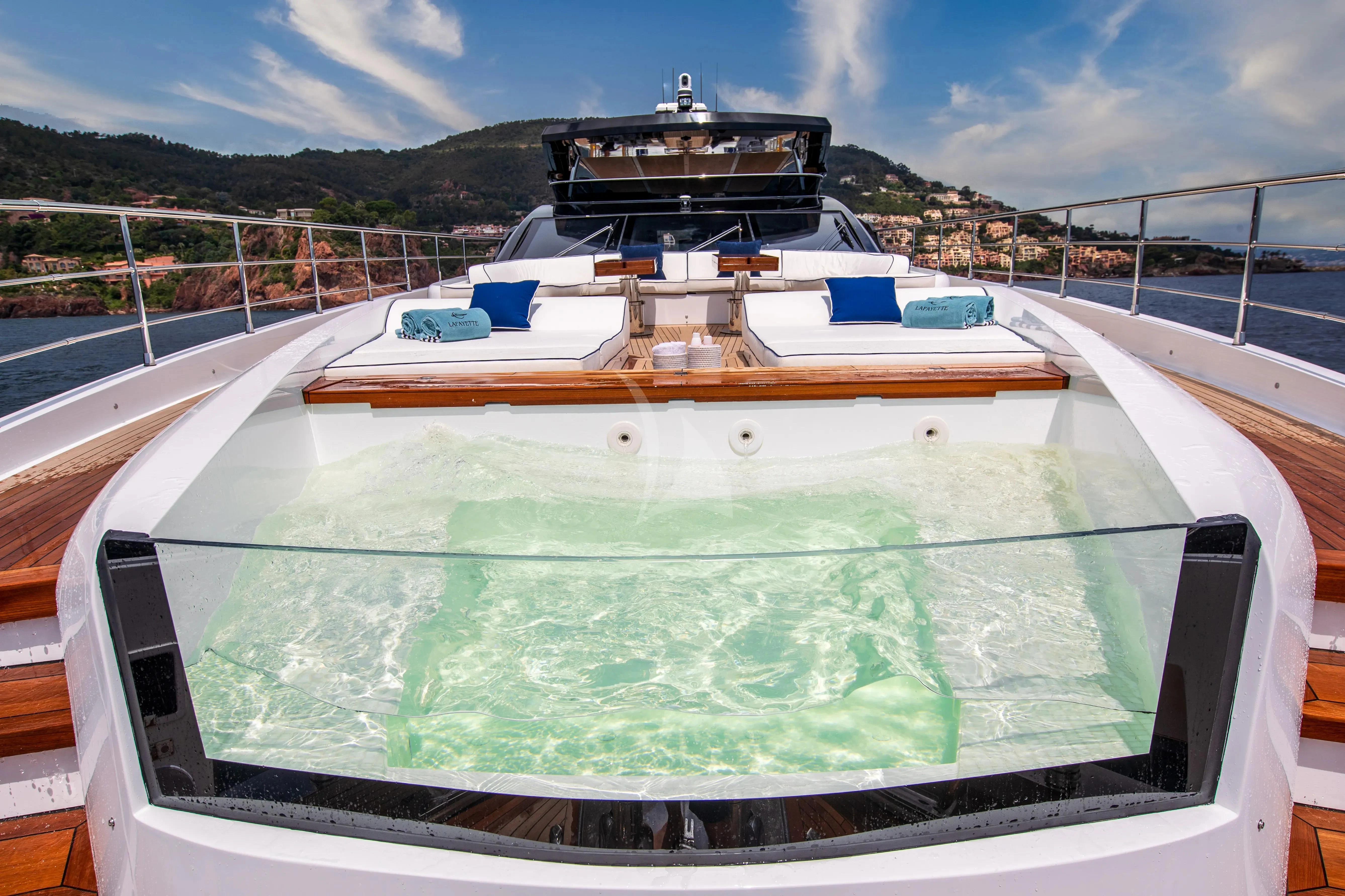 a boat on a body of water aboard LAFAYETTE Yacht for Sale