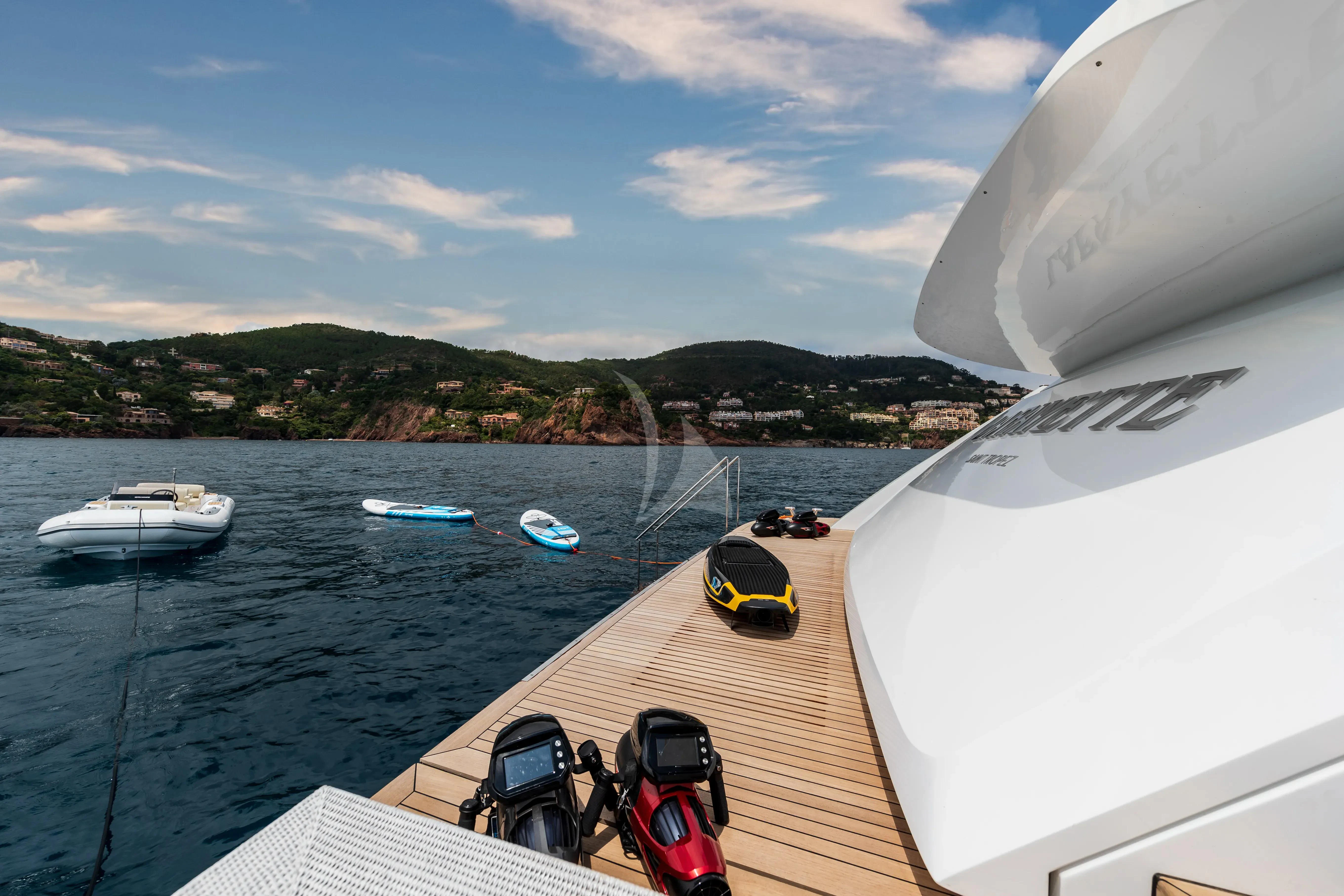 a boat on the water aboard LAFAYETTE Yacht for Sale