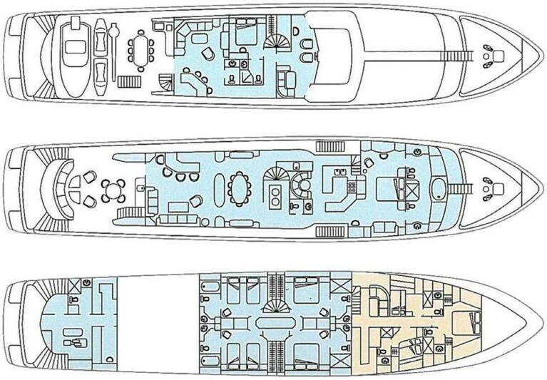 diagram aboard MYC Yacht for Sale