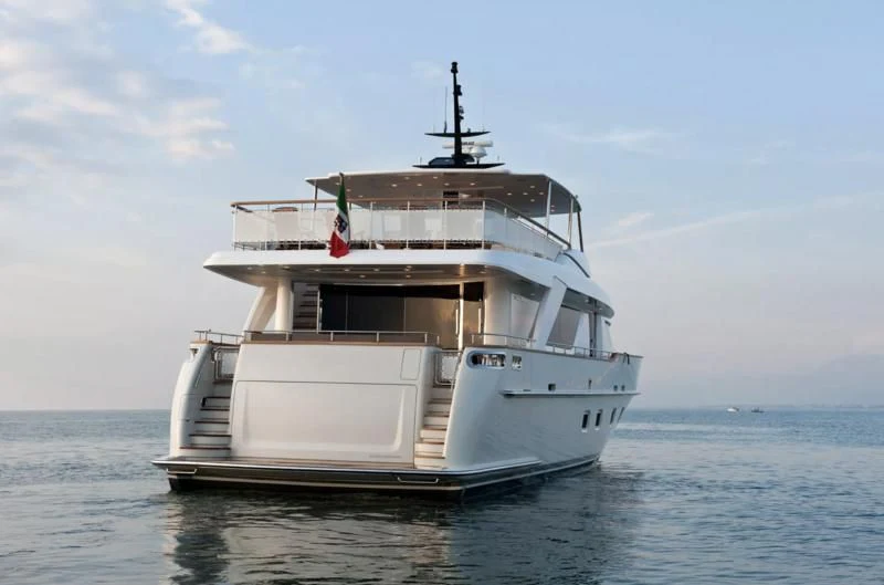 a boat in the water aboard ELYSIUM Yacht for Sale