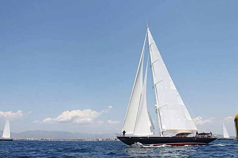 a sailboat on the water aboard ATALANTE Yacht for Sale