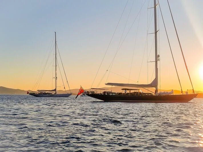 a couple of boats in the water aboard ATALANTE Yacht for Sale