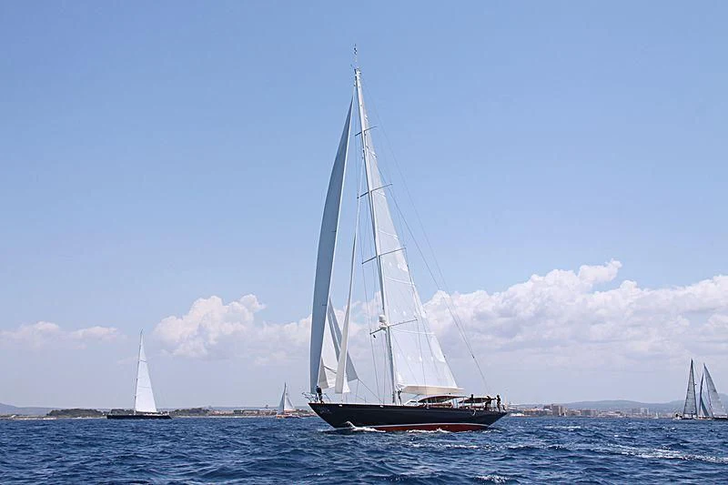 a sailboat on the water aboard ATALANTE Yacht for Sale