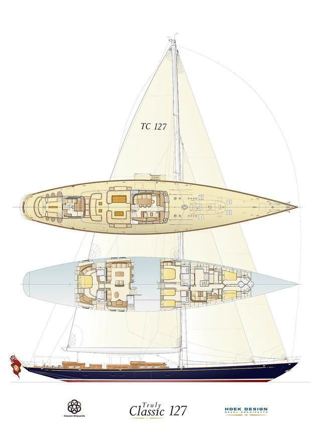 diagram aboard ATALANTE Yacht for Sale