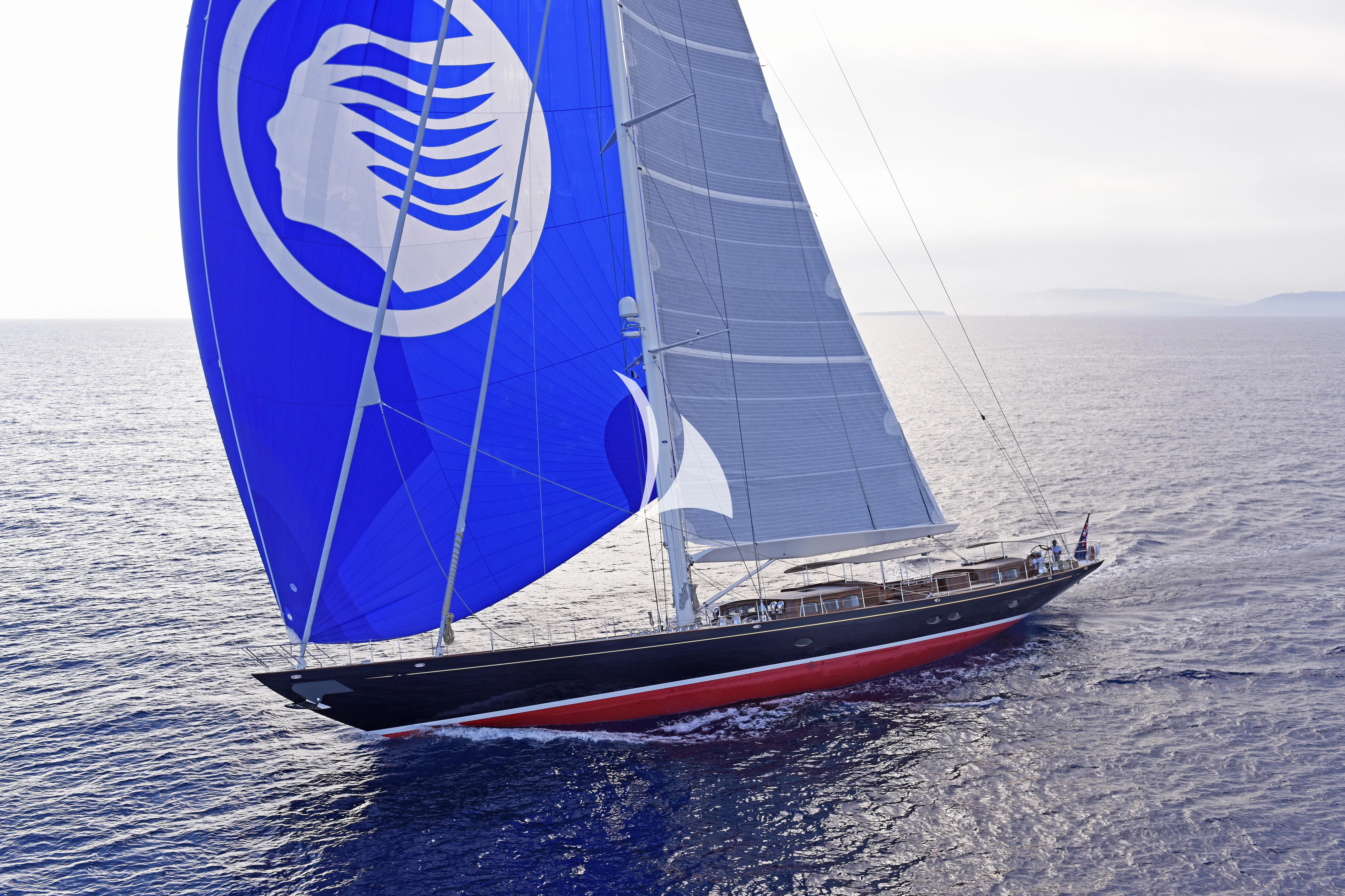 a sailboat on the water aboard ATALANTE Yacht for Sale