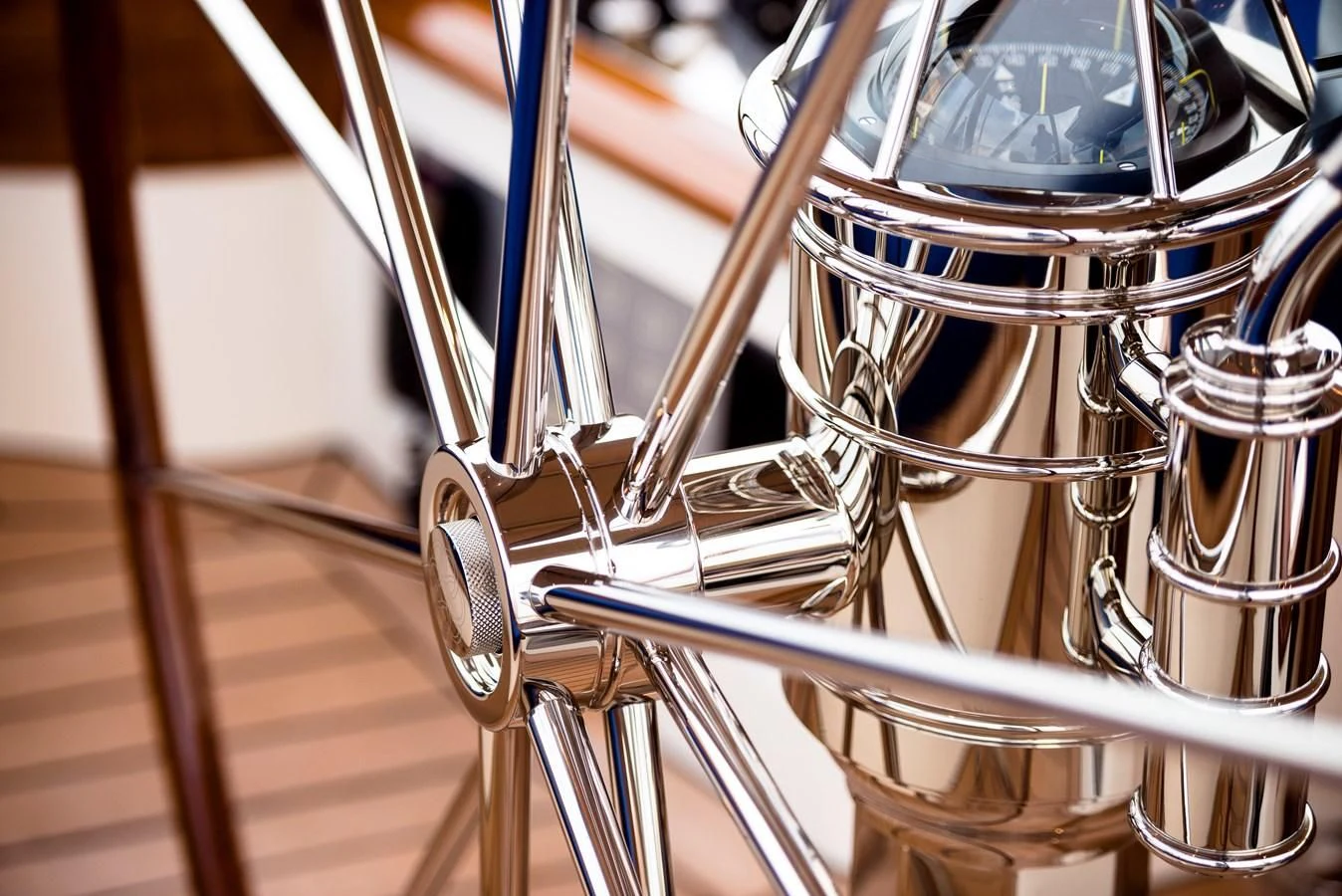 a close-up of several wires aboard ATALANTE Yacht for Sale