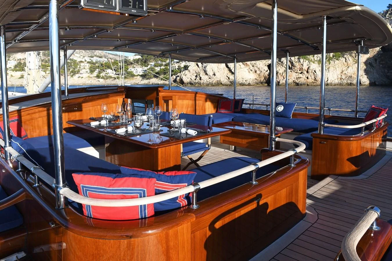 a boat on the water aboard ATALANTE Yacht for Sale