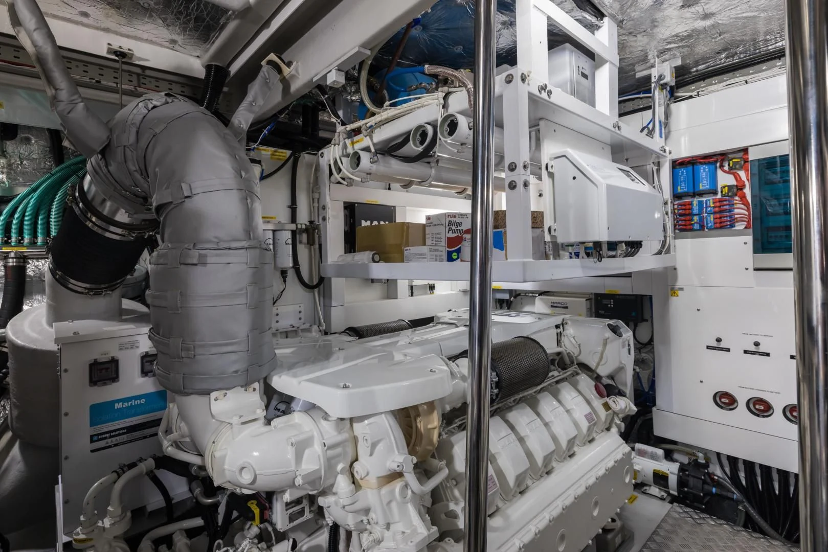 a person working in a factory aboard MR. G Yacht for Sale