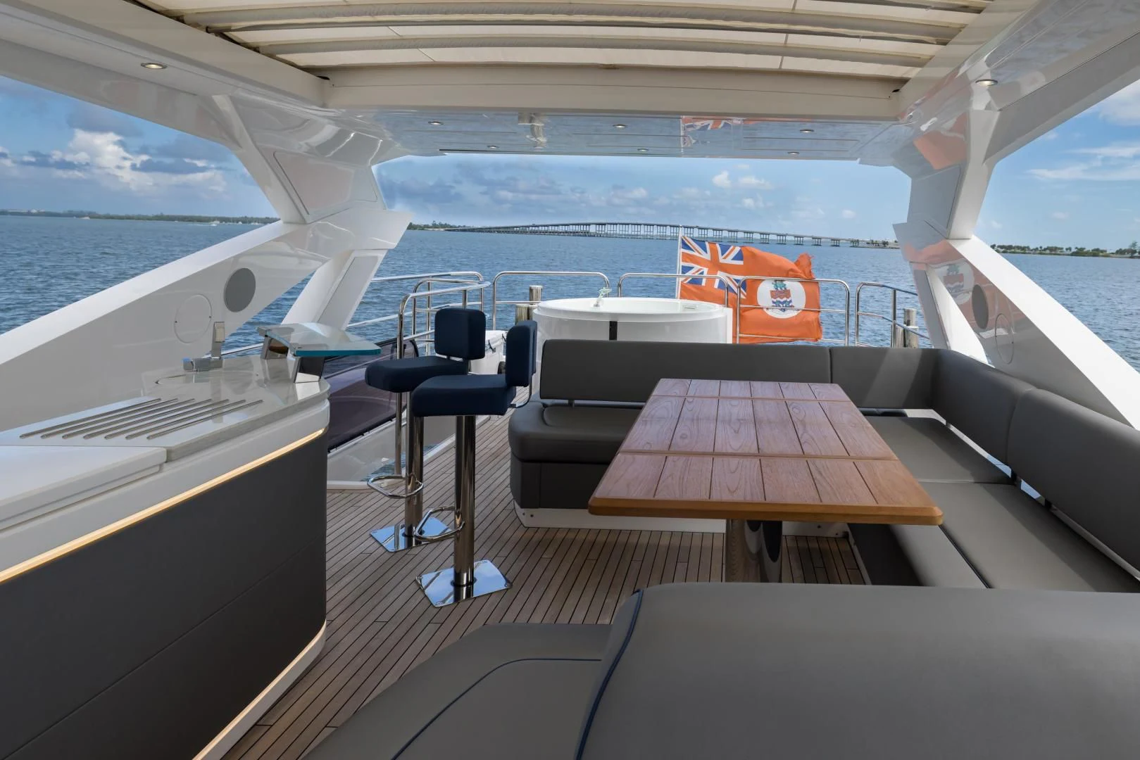 inside of a ship aboard MR. G Yacht for Sale
