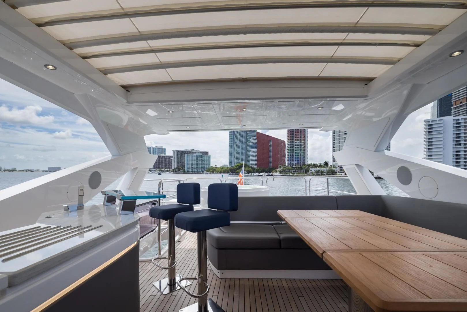 inside of a ship aboard MR. G Yacht for Sale