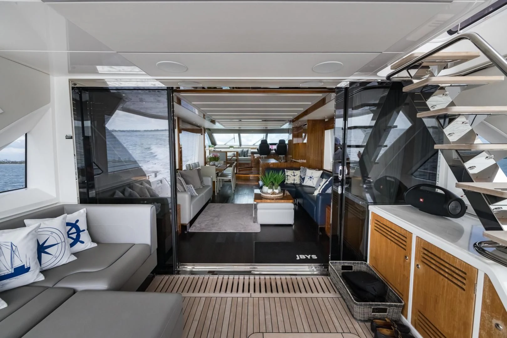inside of a boat aboard MR. G Yacht for Sale