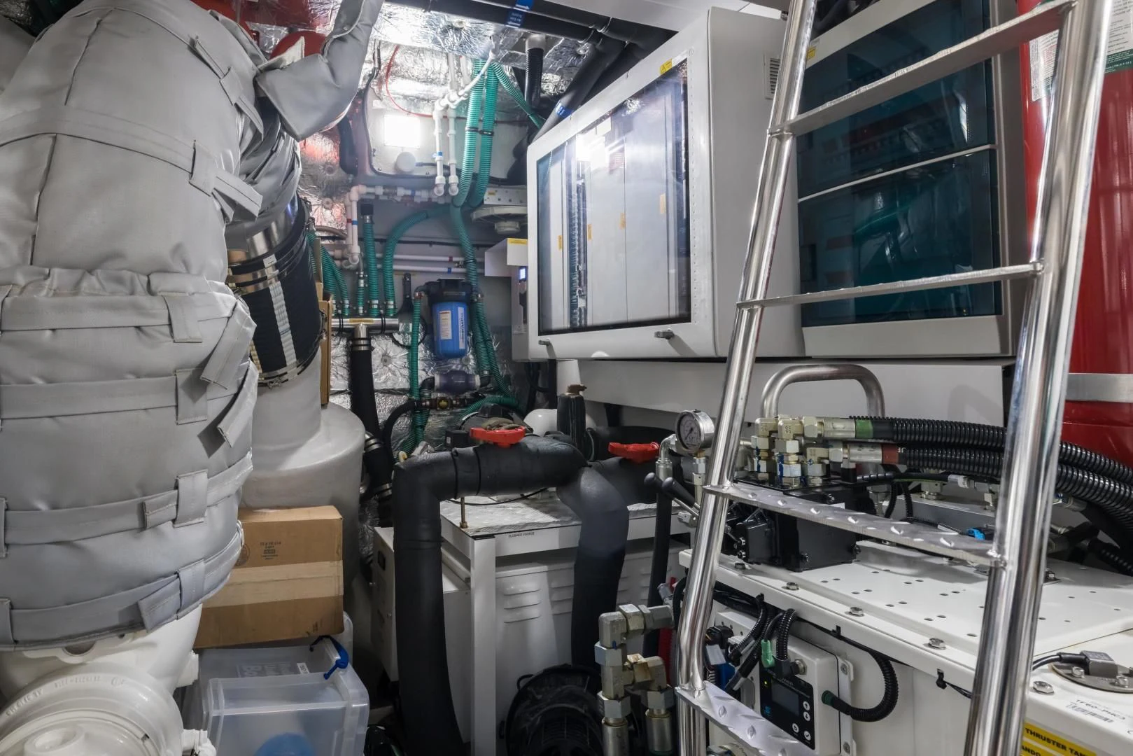 a person in a space suit aboard MR. G Yacht for Sale