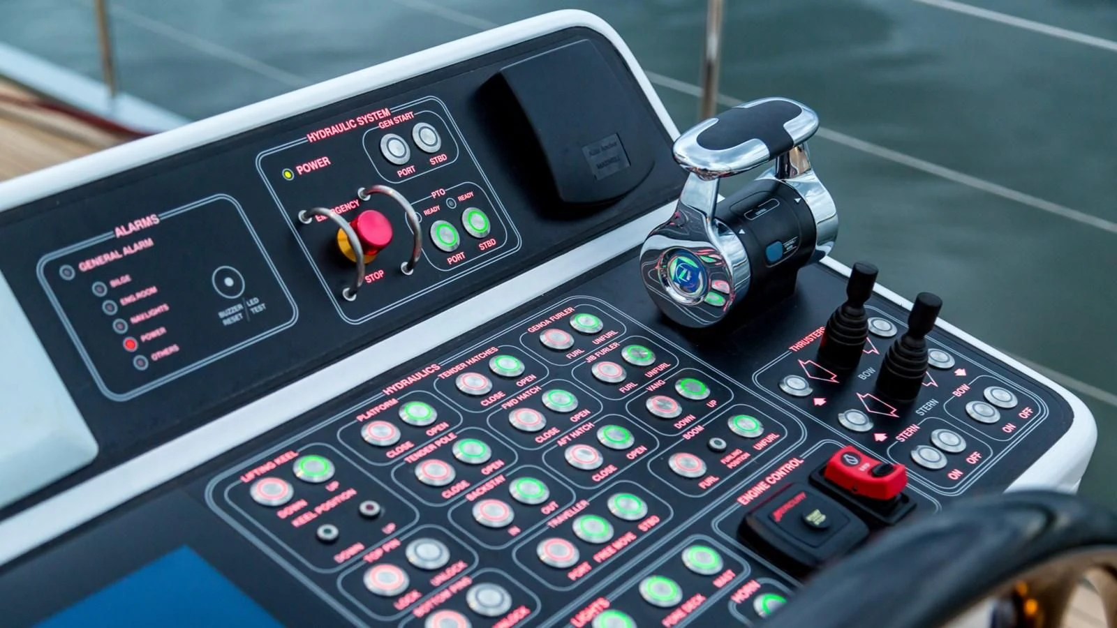 graphical user interface aboard BELLKARA Yacht for Charter