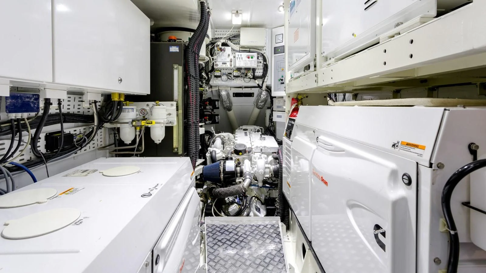 a room with machinery aboard BELLKARA Yacht for Charter