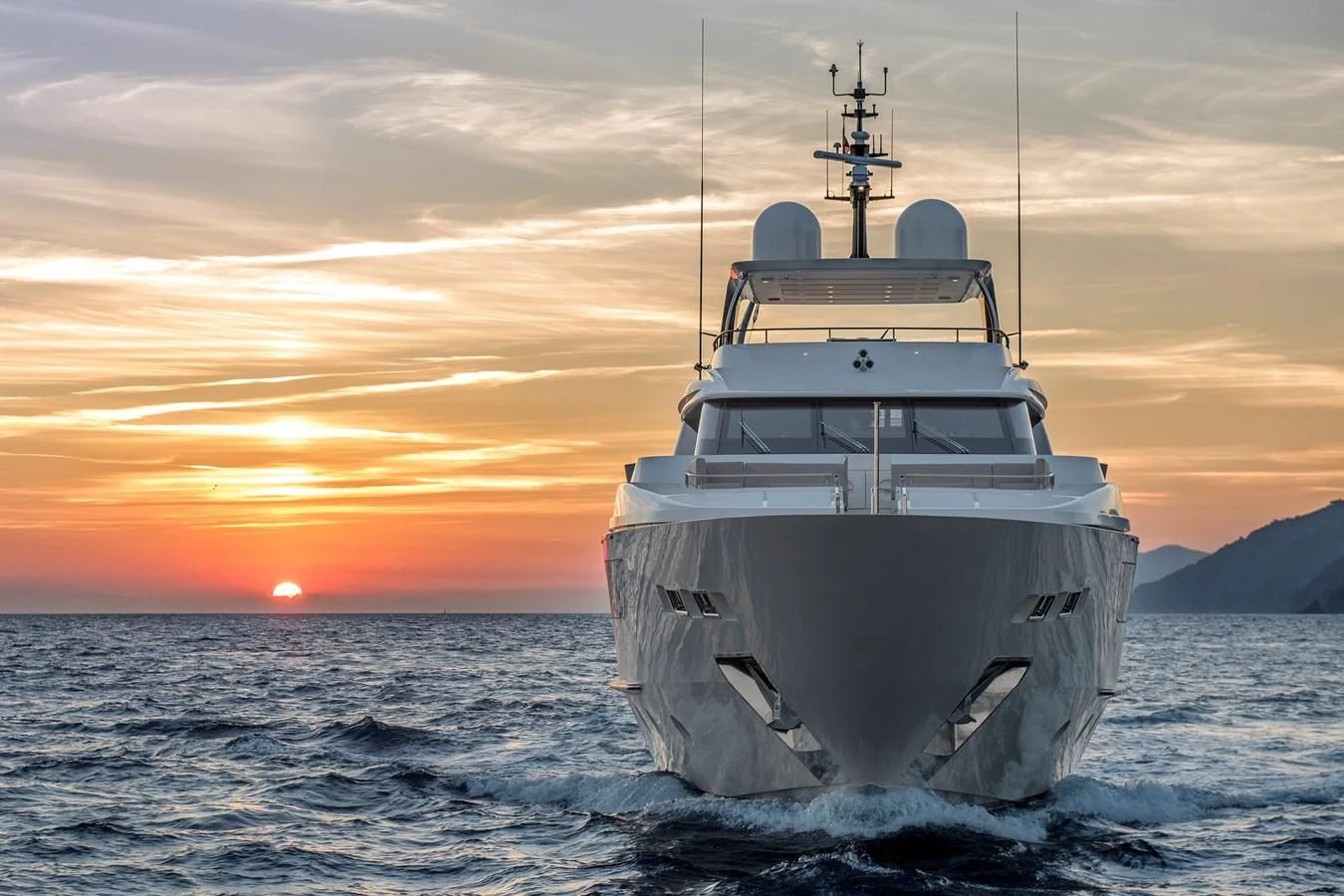 a ship in the water aboard INSIEME Yacht for Sale