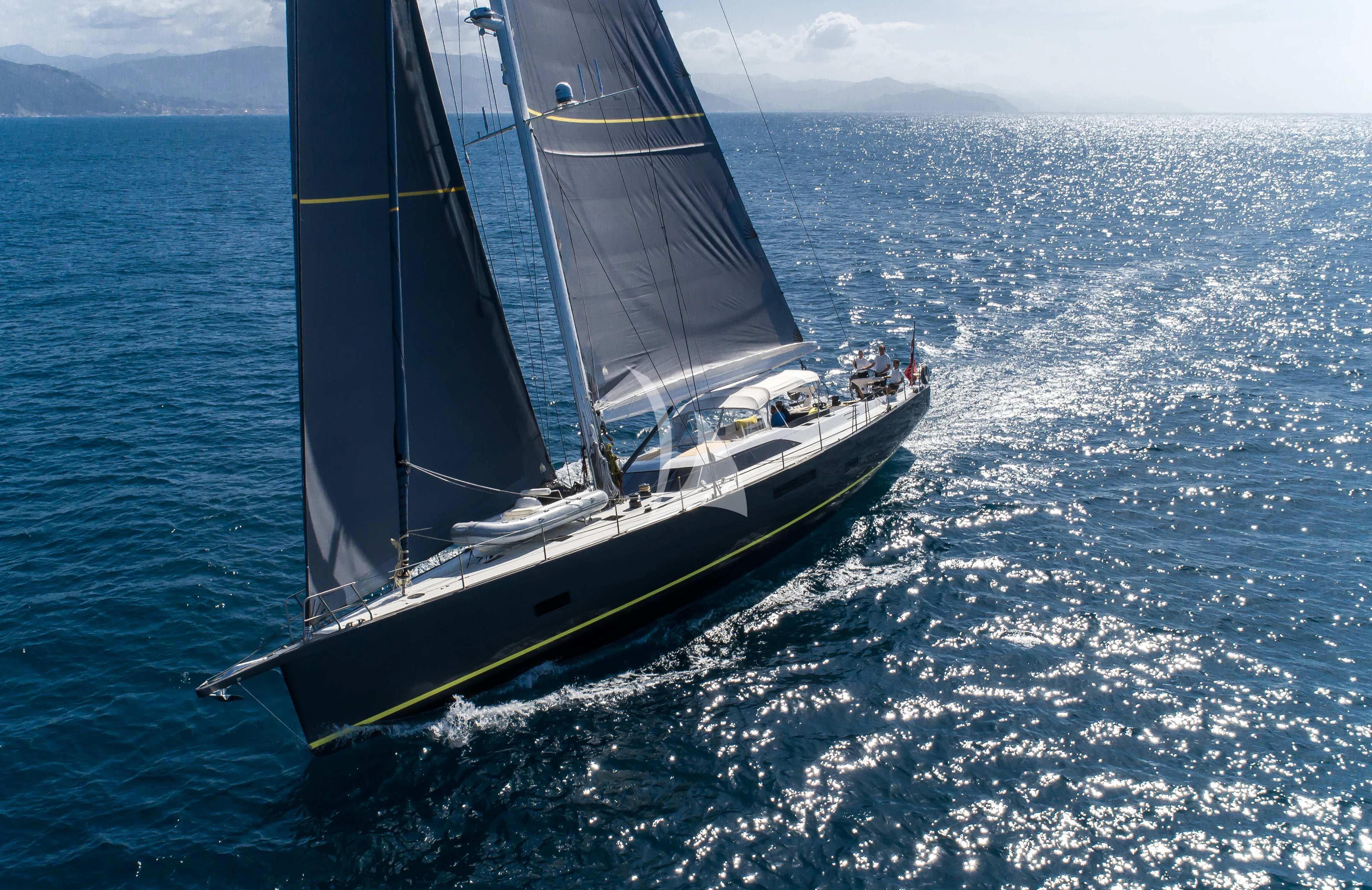 a sailboat on the water aboard AMMONITE Yacht for Charter