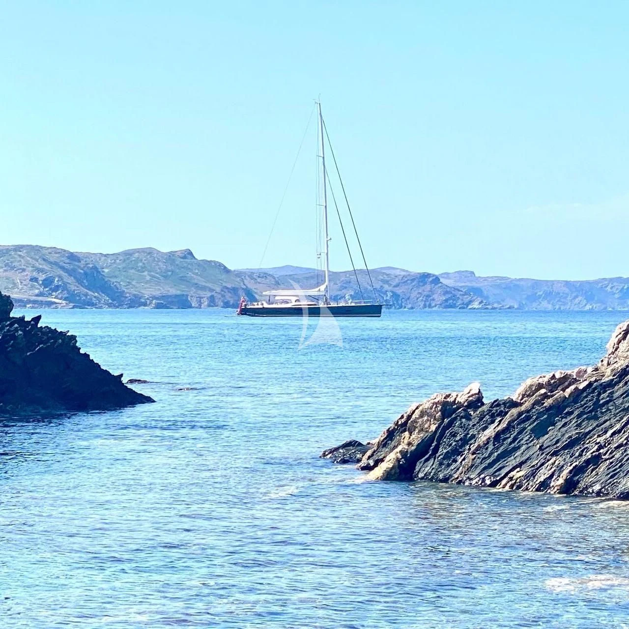 a sailboat on the water aboard AMMONITE Yacht for Charter