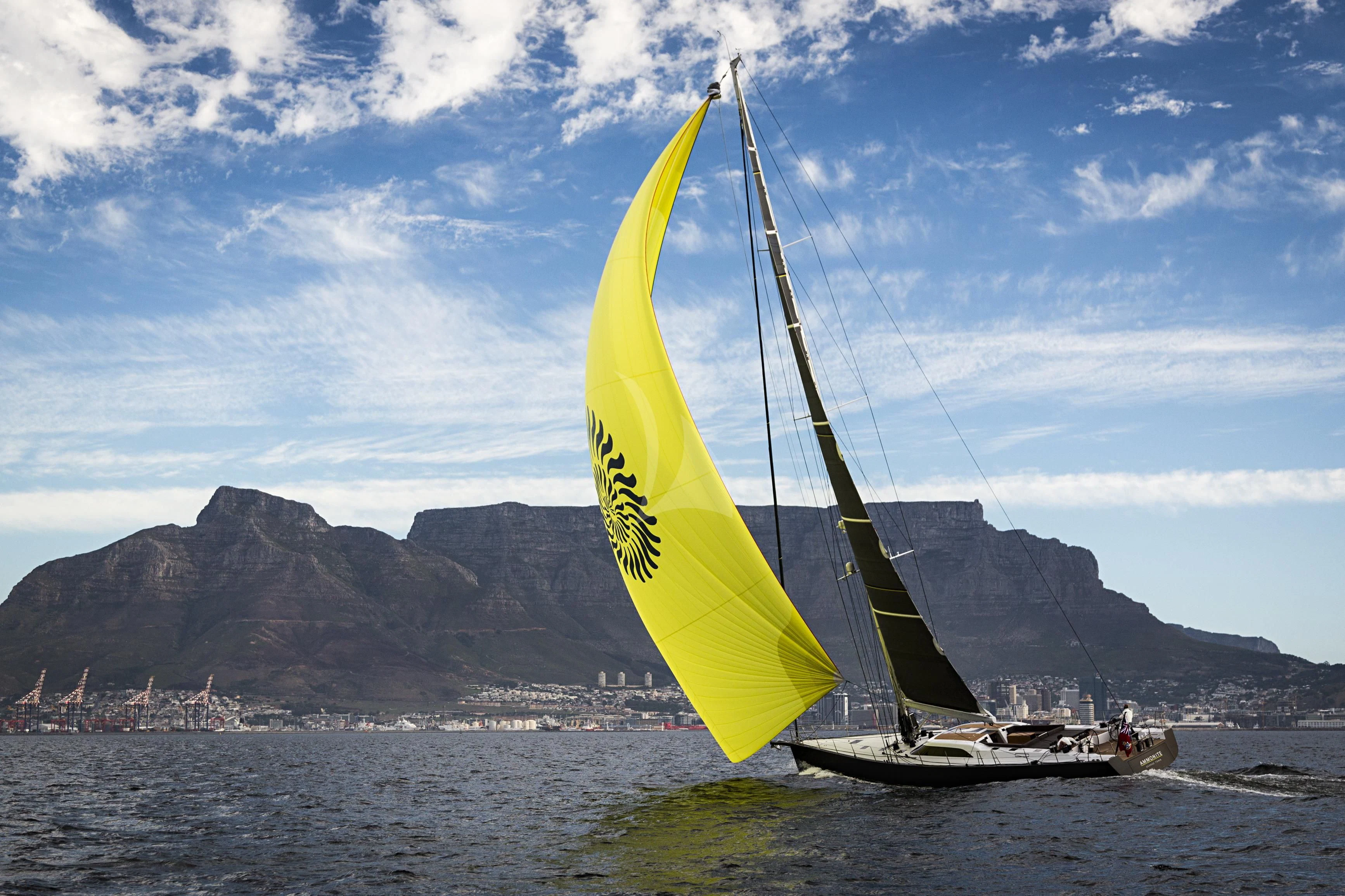 a sailboat on the water aboard AMMONITE Yacht for Charter