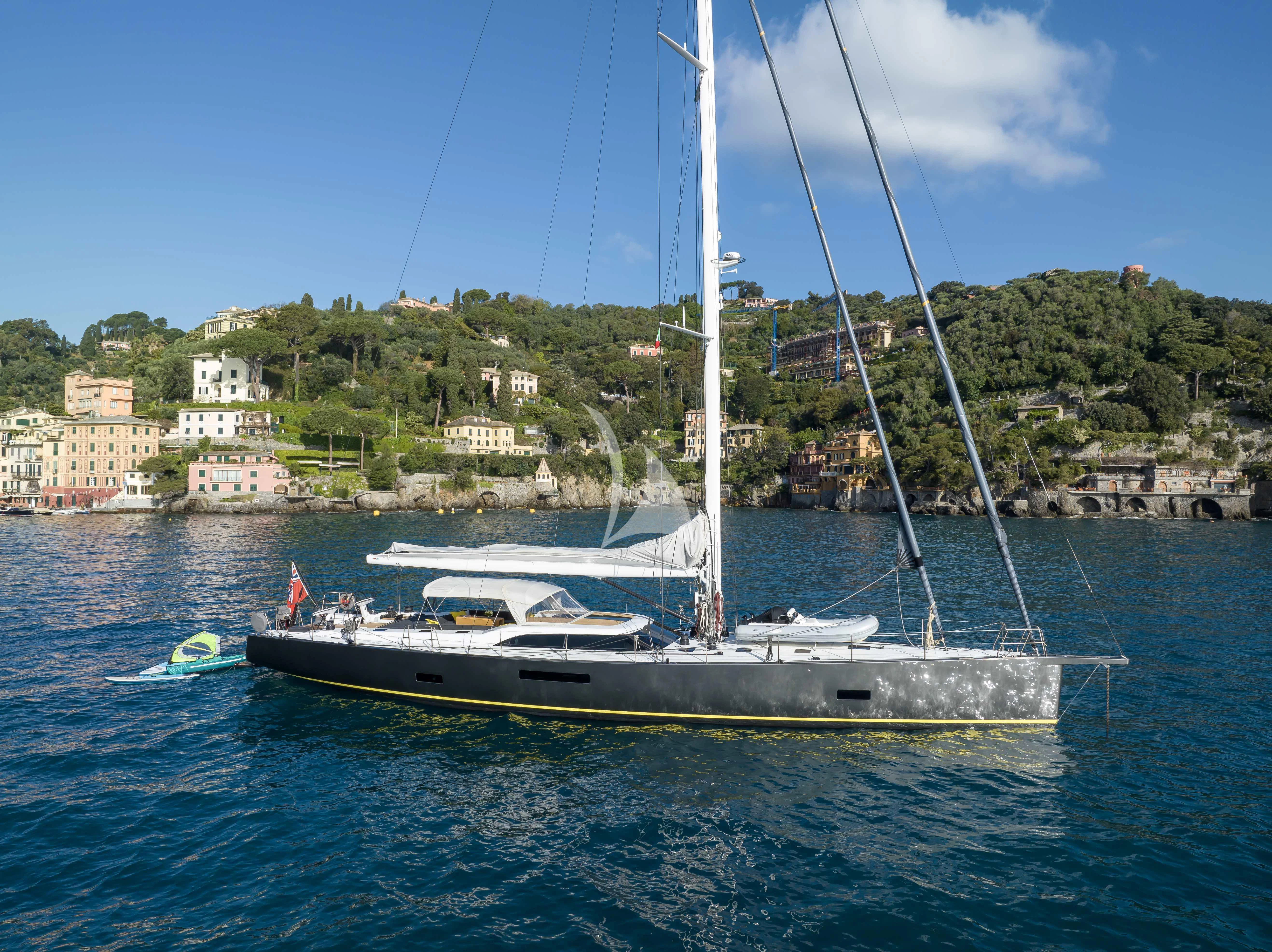 a sailboat on the water aboard AMMONITE Yacht for Charter