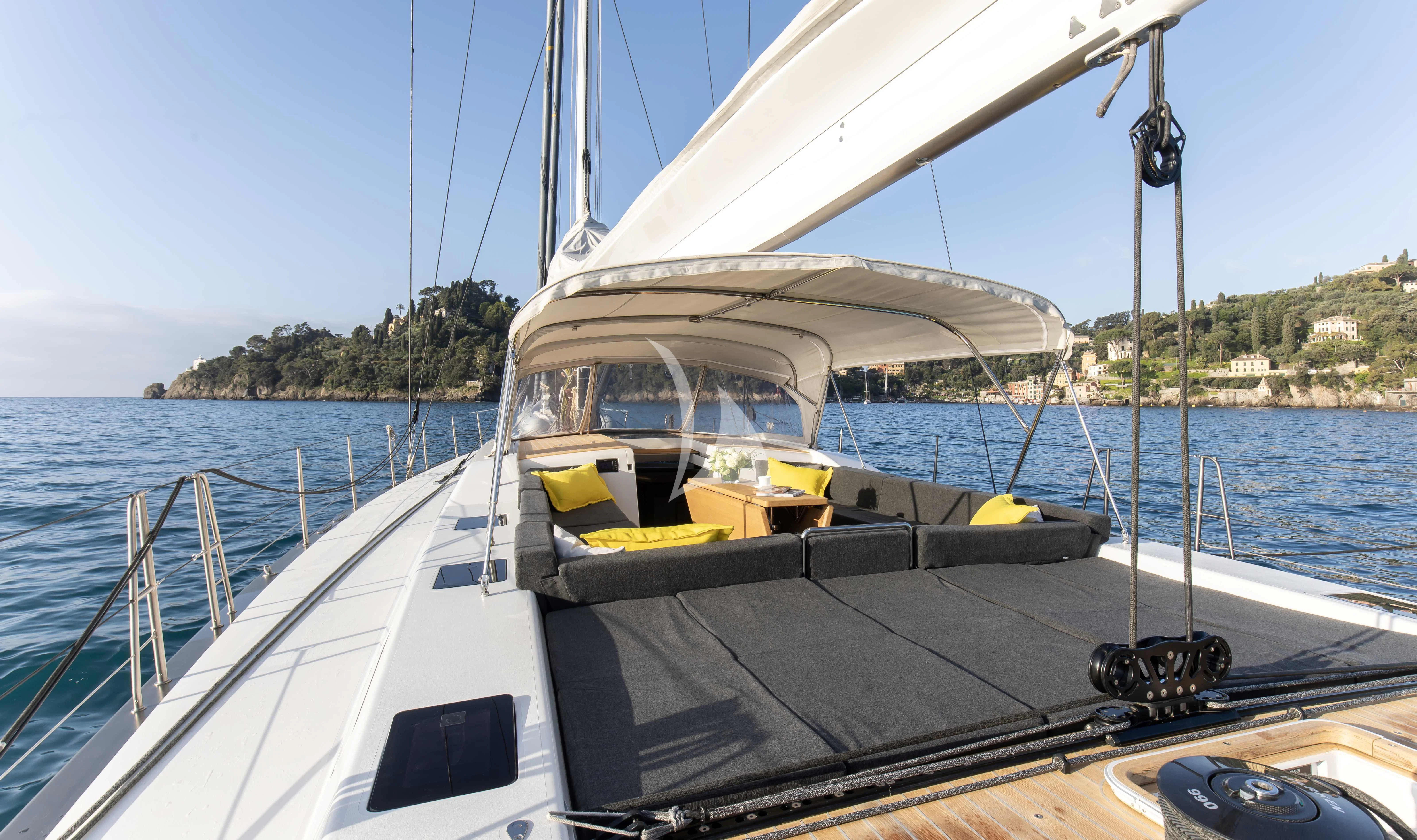 a sailboat on the water aboard AMMONITE Yacht for Charter