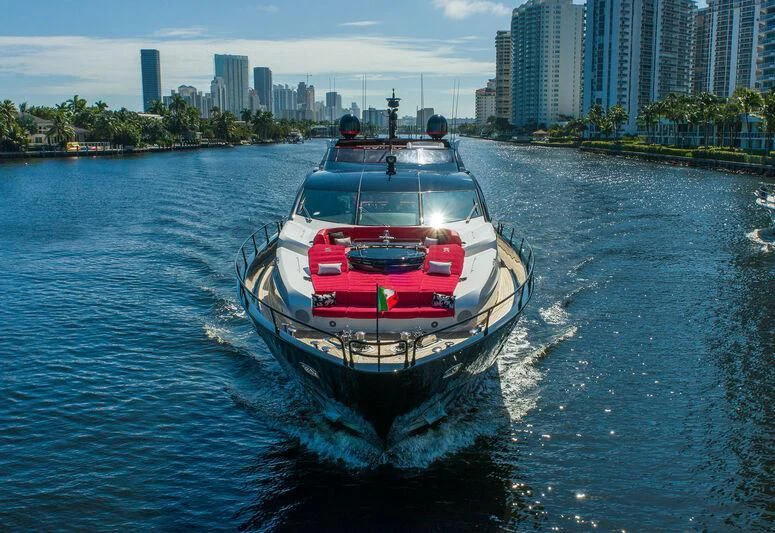 a boat on the water aboard MATZU Yacht for Sale