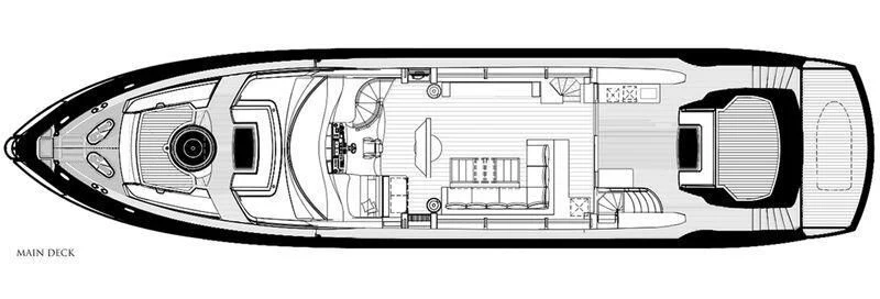 diagram, engineering drawing aboard MATZU Yacht for Sale
