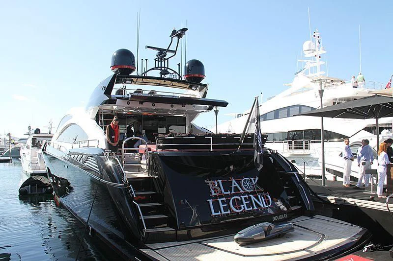 a boat docked at a pier aboard MATZU Yacht for Sale