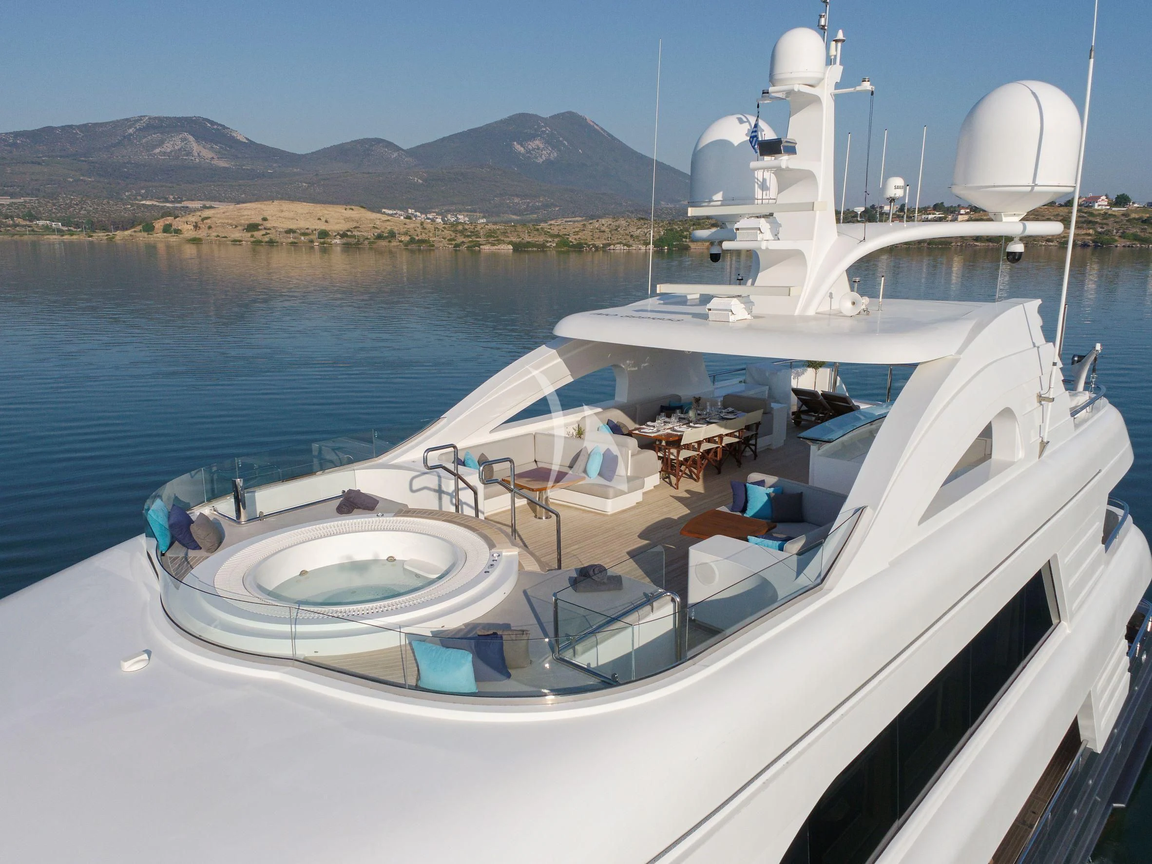a boat on the water aboard I SEA Yacht for Charter
