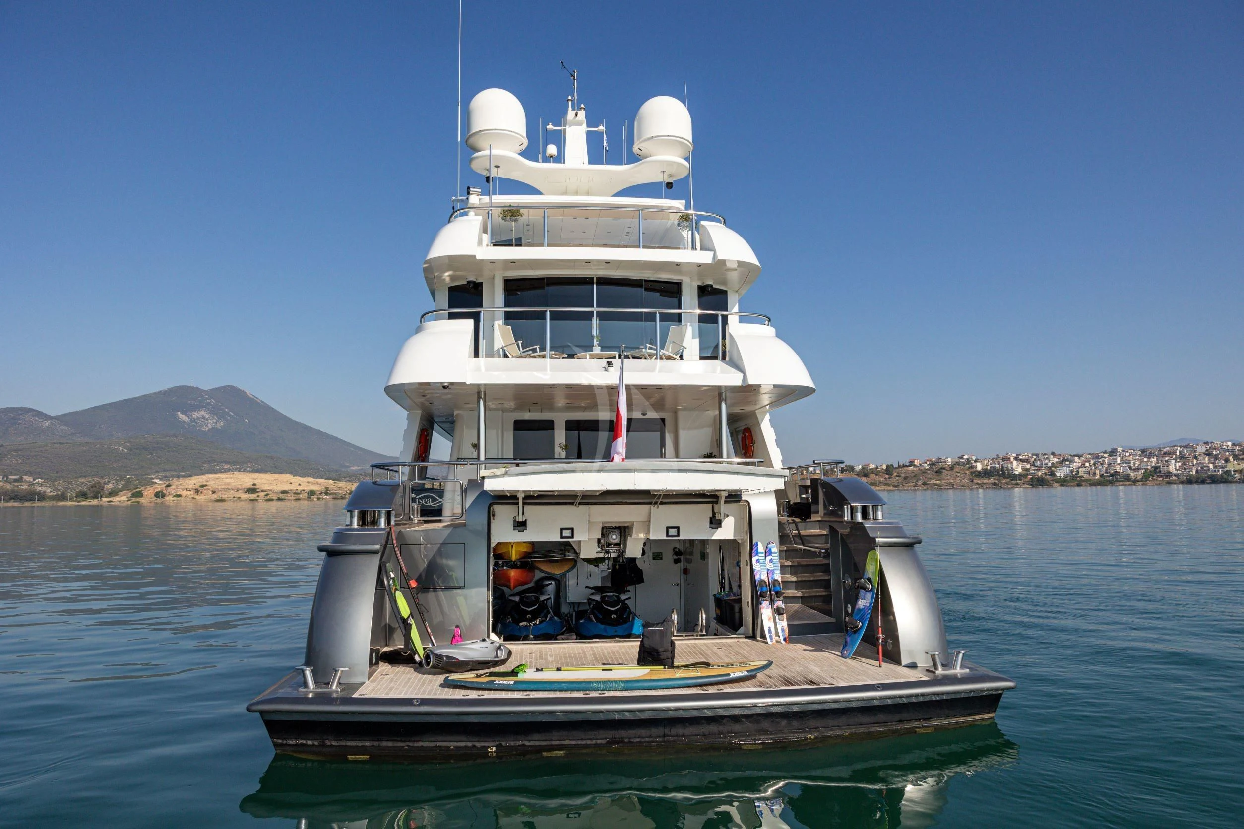 a boat on the water aboard I SEA Yacht for Charter